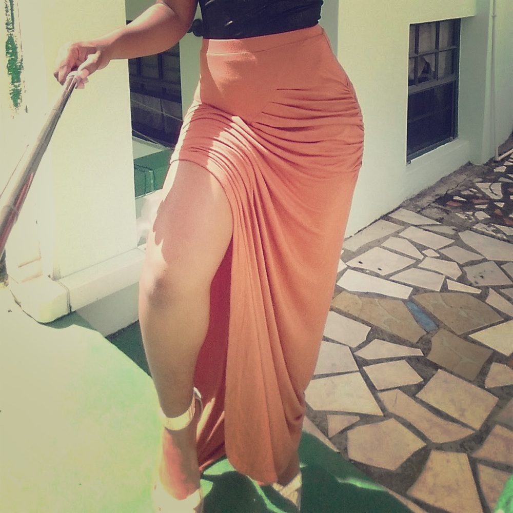 Maxi Skirt w/ Long Slit